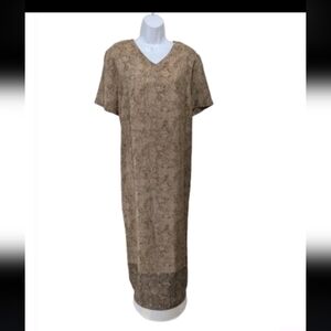 Jantzen Classics Vintage Jumper Maxi Dress XXL 2XL Forest Fairy Whimsical 80s 90